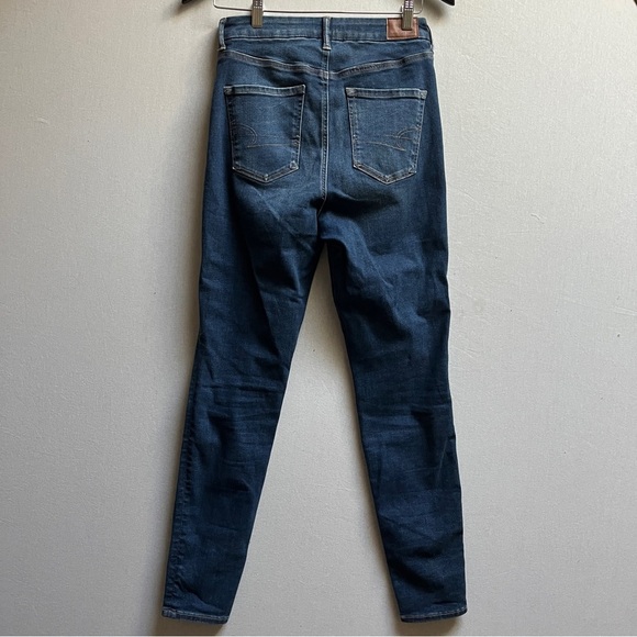 American Eagle Luxe Curvy Super Hi-rise jegging Women's Blue Jeans Sz 6 - Picture 6 of 12